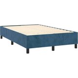  Box spring postelja z vzmetnico LED temno modra 120x200cm žamet | Shoptok.si