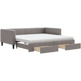  Dnevni krevet na razvlačenje smeđesivi 100 x 200 cm od tkanine | shoptok.hr