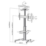 Stell polica za TV profi 40" - 100" SOS 4100 | shoptok.hr