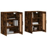  Zidni ormarići 2 kom boja dimljenog hrasta konstruirano drvo | shoptok.hr