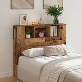 vidaXL Uzglavni ormarić staro drvo 120x19x104,5 cm konstruirano drvo | shoptok.hr