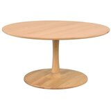 Rowico Okrogla mizica v hrastovem dekorju 90x90 cm Hobart – Cene