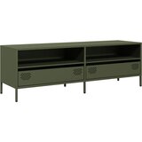 Maison Chic TV omarica - TV enota - Televizijska omarica olivno zelena 135x39x43,5 cm hladno valjano jeklo, (21701990) | Shoptok.si
