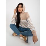RUE PARIS Sweatshirt-LO-BL-DY-28.01-white-beige | Shoptok.si