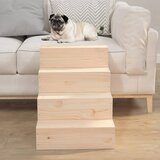 Stepenice za kućne ljubimce 40 x 49 x 47 cm od masivne borovine | shoptok.hr
