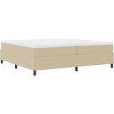 Box Postelja s podstavkom z žimnico svetlo zelena siva 200x200 cm žametna tkanina, (22083168) | Shoptok.si