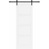  Klizna vrata Bijela 83 x 232 cm Masivna borovina | shoptok.hr
