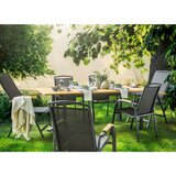 Ambia Garden VRTNA MIZA les, kovina antracit, naravne barve | Shoptok.si