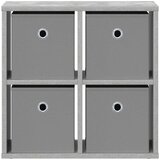  Strani šal s predalom Betonsko siva 49,5 x 22 x 47 cm, (5000233848) | Shoptok.si