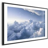  Plakat Aerial Landscapes: Sunbeams Illuminating Puffy Cloud Formations 60x40 Crni okvir s margom | shoptok.hr