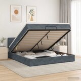  od pjene s madracem i LED-om Tamnosiva 160 x 200 cm | shoptok.hr
