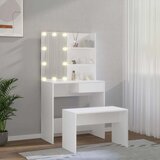  Set toaletnog stolića LED bijeli od konstruiranog drva | shoptok.hr