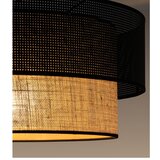  plafonska svetiljka borho 1xE27/60W/230V, prečnik 50 cm, crna/juta | Eponuda.com