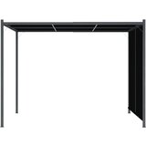 Furnova Vrtna pergola z zložljivo streho 3x3 m antracitna, (21918997) | Shoptok.si