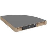  Plutajuće kutne police 4 kom sjajne sive 35 x 35 x 3,8 cm MDF | shoptok.hr