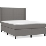  Krevet s oprugama i madracem tamnosivi 140x190 cm od tkanine | shoptok.hr