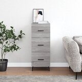 vidaXL Komoda siva sonoma 34,5x34x90 cm inženirski les Cene
