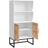  Visoka komoda bijela 60 x 35 x 125 cm od konstruiranog drva | shoptok.hr