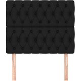  Uzglavlje crno 100x7x118/128 cm tkanina | Eponuda.com