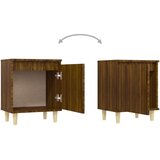 vidaXL noćni ormarić s drvenim nogama smeđi hrast 40 x 30 x 50 cm | shoptok.hr