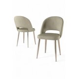Hanah home set stolica (4 komada) pane cream chrome | ePonuda.com