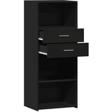  Visoka komoda crna 50 x 42,5 x 124 cm od konstruiranog drva | Eponuda.ba