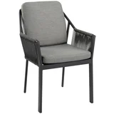 STOL aluminij antracit, siva