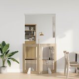  Vrata za pse s postoljem 2 pcs Hrast sonoma 80 x 100 cm | shoptok.hr
