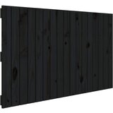 Maison Chic stensko posteljno vzglavje - vzglavna omarica - nočna omarica črno 108x3x60 cm trdna borovina, (21706567) | Shoptok.si
