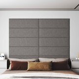  Zidna uzglavlja 12 pcs Svijetlo siva 90 x 30 cm tkanina | Eponuda.com