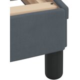  Krevet s madracem Dover tamnosivi 90x200 cm baršunasti | shoptok.hr