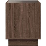  Noćni ormarić s beskonačnim LED boja smeđeg hrasta 50x50x50 cm | shoptok.hr