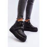 Zazoo 3392/X Women's Leather Platform Sports Shoes Black Cijene