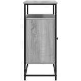  Komoda siva boja hrasta 100x35x80 cm od konstruiranog drva | Eponuda.com