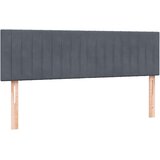 vidaXL Box spring posteljni z vzmetnico temno siv 160x210 cm žamet | Shoptok.si