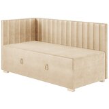 Ghado Bež kutni dječji krevet s prostorom za odlaganje s madracem 90x200 cm Snugi - | shoptok.hr