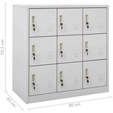 vidaXL ormarići s ključem 5 kom svjetlosivi 90 x 45 x 92,5 cm čelični | shoptok.hr