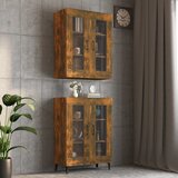 The Living Store Viseča stenska omarica dimljeni hrast 69,5x34x90 cm - Viseča Stenska Omarica, (21430629) Cene