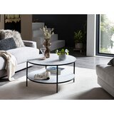 Livetastic Klubska Miza Marble, Bela, Črna | Shoptok.si