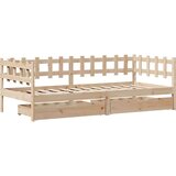  Dnevni krevet s ladicama bez madraca 90 x 190 cm masivno drvo | shoptok.hr