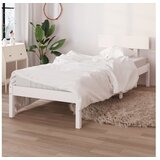  Okvir za krevet od masivne borovine bijeli 100 x 200 cm | shoptok.hr