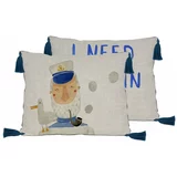 Little Nice Things bež jastuk od mješavine lana Captain, 50 x 35 cm