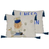 Little Nice Things Komplet 2 lanenih okrasnih blaznih Captain, 50 x 35 cm Cene