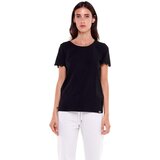 Leone 1947 Majice s kratkimi rokavi Woman T-Shirt Short Sleeves Black Boring Črna | Shoptok.si