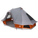 Tipi šator s krovom Siva i narančasta 466 x 310 x 240 cm taft | shoptok.hr