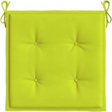 vidaXL jastuci za vrtne stolice 2 kom jarko zeleni 40x40x3 cm tkanina | shoptok.hr