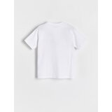 Reserved - Predimenzionirana pamučna majica kratkih rukava - bijela | shoptok.hr