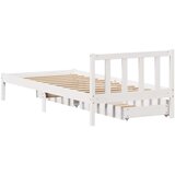 vidaXL Okvir kreveta bez madraca bijeli 90 x 200 cm masivna borovina | shoptok.hr