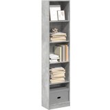 vidaXL Regal za knjige boja betona 40x24x176 cm konstruirano drvo | shoptok.hr