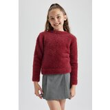 Defacto girl's Regular Fit Crew Neck Knitwear Sweater Cene